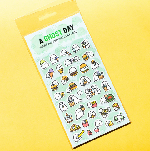 A Ghost Day Planner Sticker Sheet