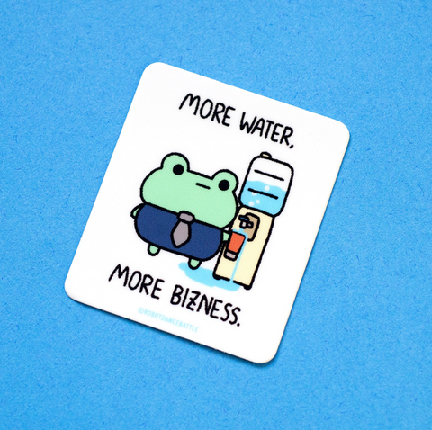 Bizness Frog Water Sticker