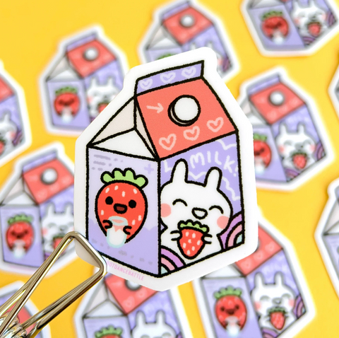 Bunny Milk Sticker