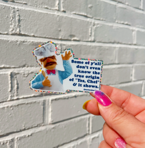 Yes, Chef Muppet Sticker
