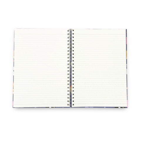 Mellow Petals - Large Spiral Notebook