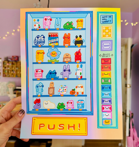 Stay Okay Studio Vending Machine Print :)