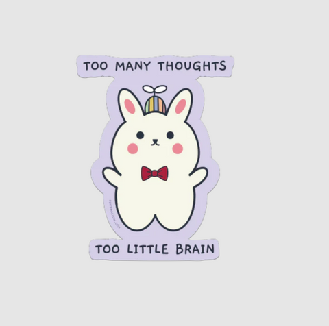 Too Little Brain Vinyl sticker