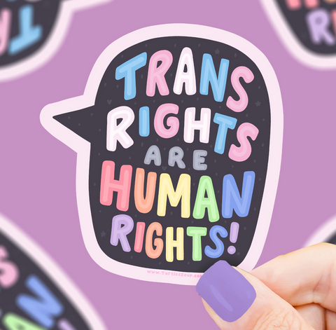 Trans Rights are Human Rights Vinyl Sticker
