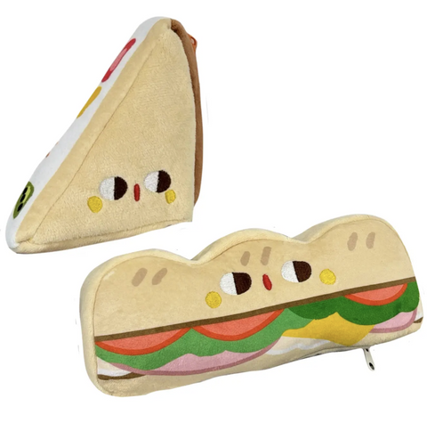 Triangle Sandwich Plush Bag