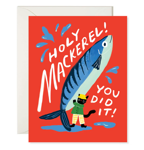 Holy Mackerel Congrats Card