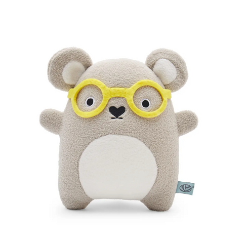 Plush Toy - Ricehawking - Grey Bear with Yellow Glasses