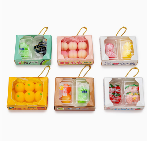 Squishy Fruit Cake Market Box Capsule Toy