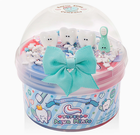 Aqua Minto Glossy Clear Slime