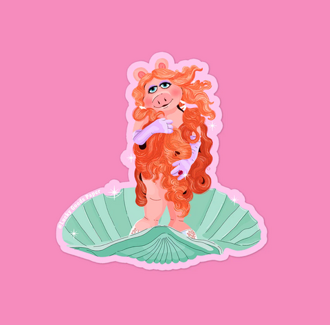 Piggy Goddess Sticker