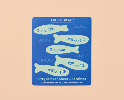 Sardines Bitty Sticker Sheet