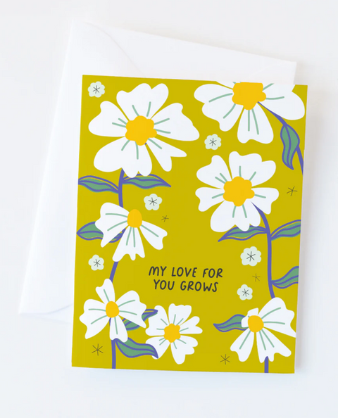 My Love Grows Greeting Card