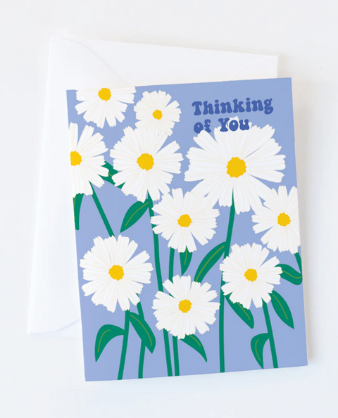 Thinking of Asters Greeting Card
