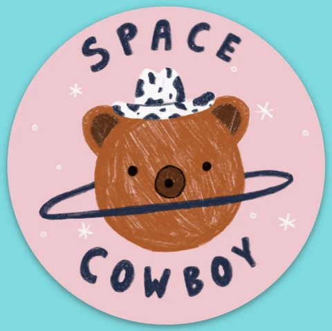 Space Cowboy Sticker