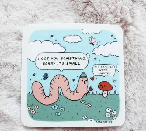 Worm Gift Sticker