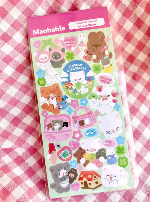 Sticker Sheet - I Love Trinkets