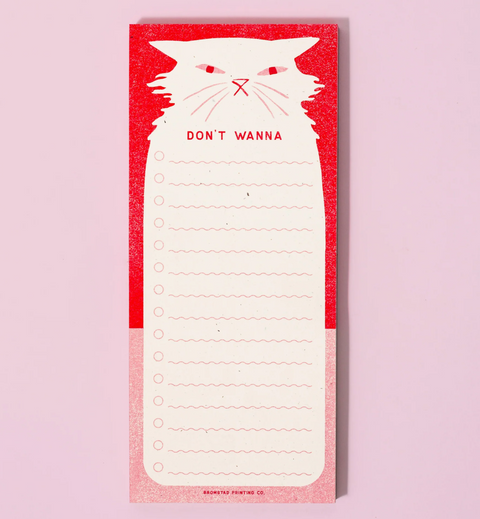 Don't Wanna - Risograph Notepad
