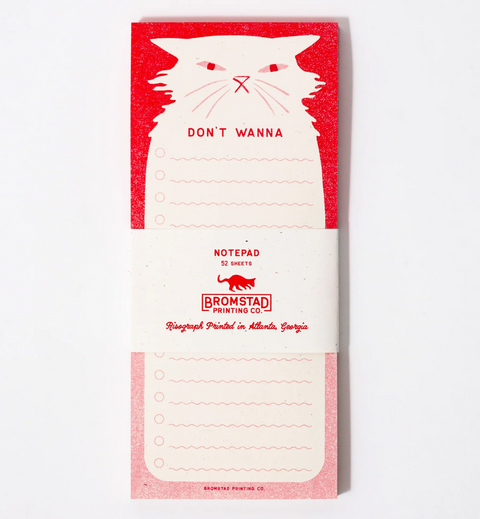 Don't Wanna - Risograph Notepad