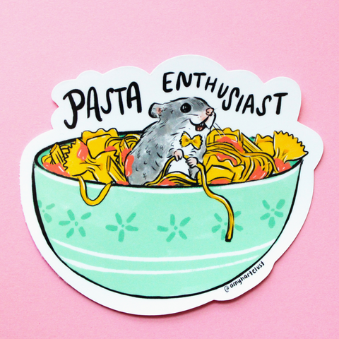 Pasta Enthusiast Vinyl Sticker