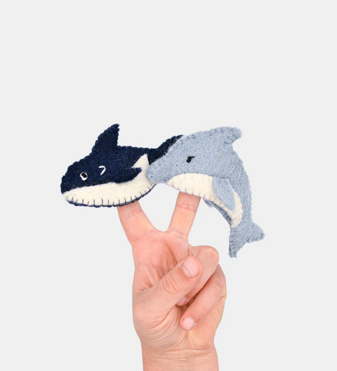 Whale & Dolphin Puppet Set