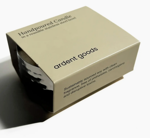 Soy Candle in Reusable Stainless Steel Vessel Non Toxic