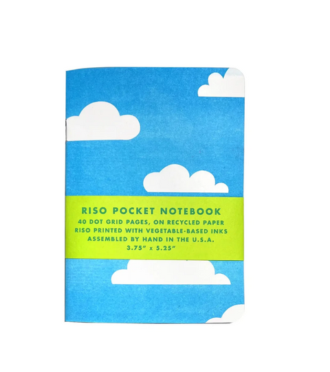 Risograph Pocket Notebook - Clouds