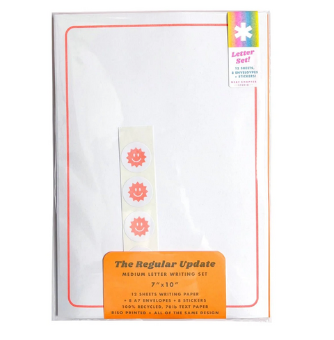Letter Writing Set - Suns / Flo Orange