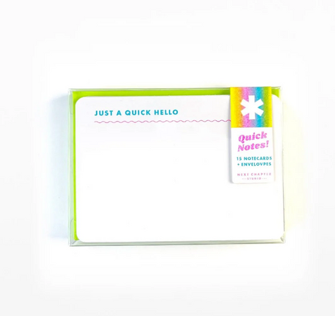 Quick Notes! Riso Flat Notecards