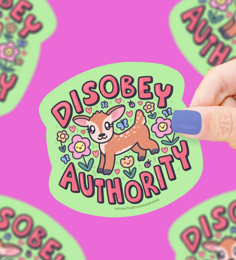 Disobey Authority Vinyl Sticker