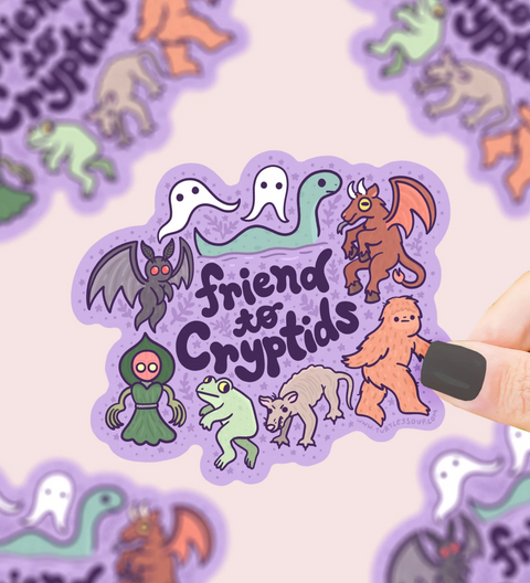 Friend to Cryptids Vinyl Sticker