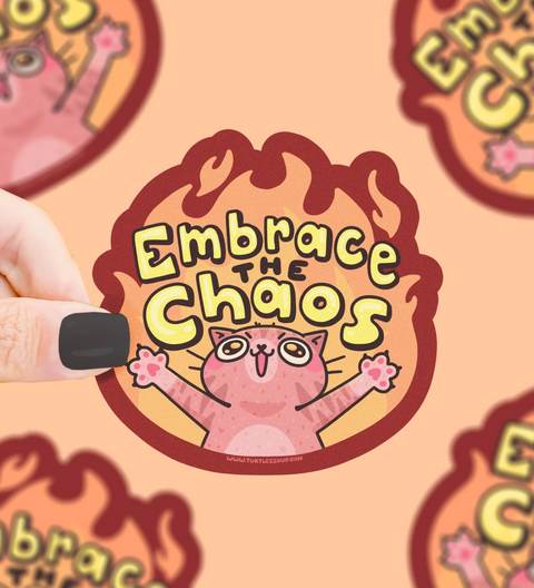 Embrace the Chaos Vinyl Sticker