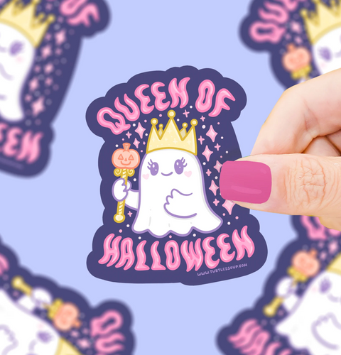 Queen of Halloween Vinyl Sticker
