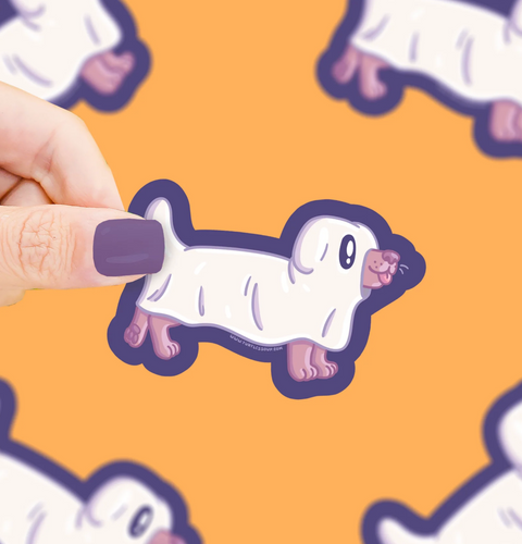 Ghost Puppy Vinyl Sticker