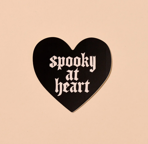 Spooky At Heart Sticker