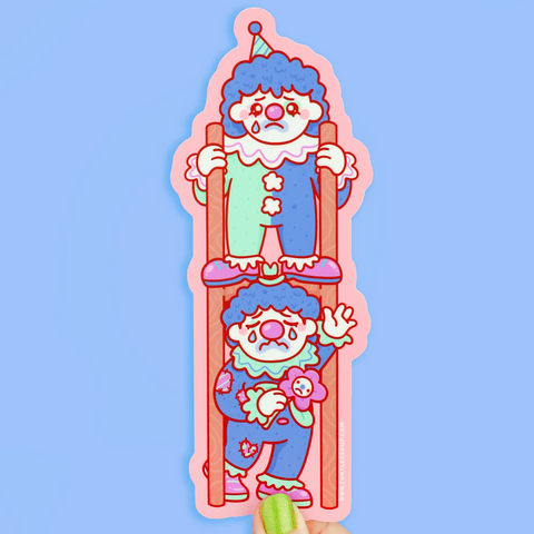 Sad Clowns Long Vinyl Sticker