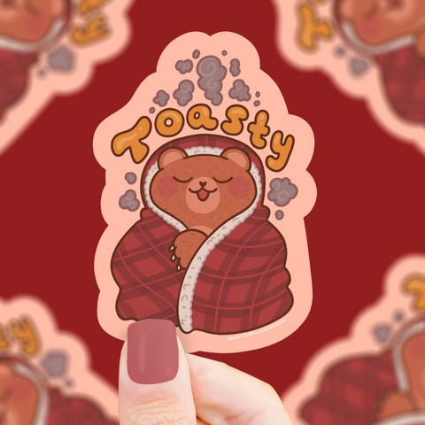 Toasty Bear Vinyl Sticker
