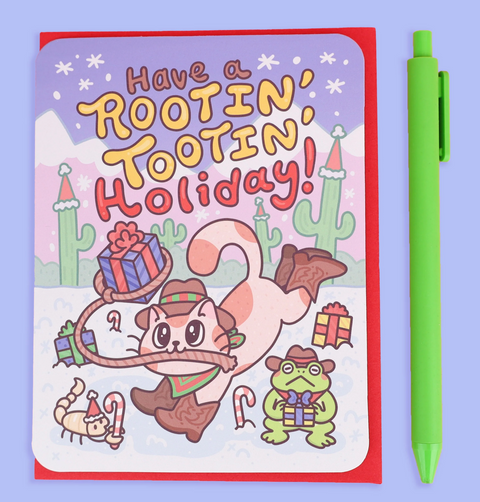 Rootin’ Tootin’ Holiday Christmas Card