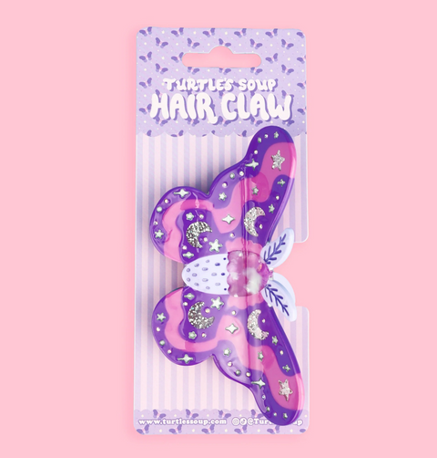 Pastel Moth Hair Claw