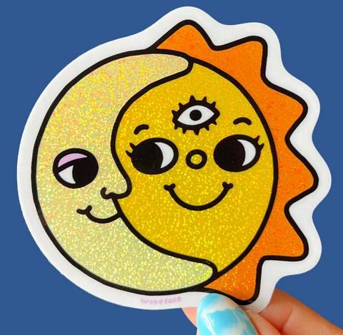 Sun Moon Sparkle Sticker