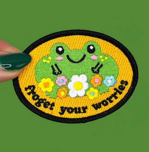 Froget Your Worries Frog Patch