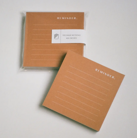Amber Color Block Notepad