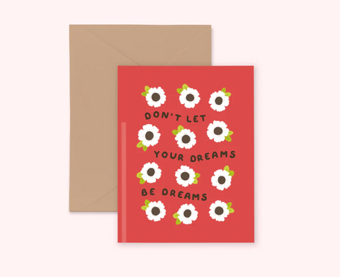 dreams feminist greeting card