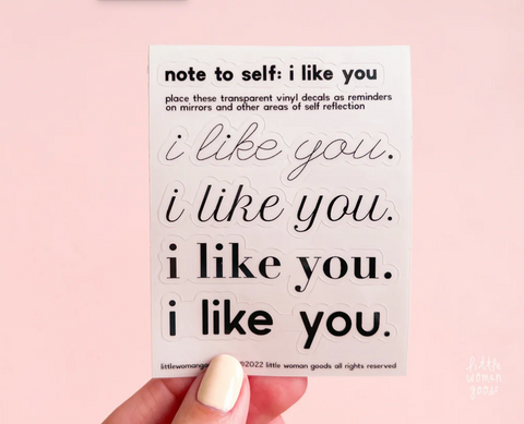 i like you sticker sheet
