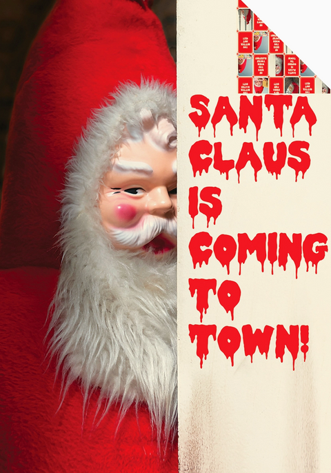 Creepy Santa Mixed Gift Wrapping Paper Set - Folded Flat Wrap