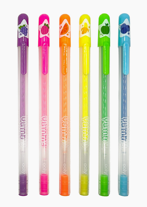 Yummy Yummy: Scented Neon Gel Pens (Set of 6)