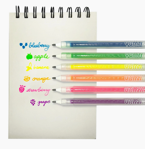 Yummy Yummy: Scented Neon Gel Pens (Set of 6)