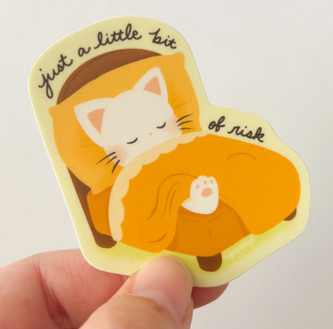 Little Risky Waterproof Vinyl Sticker