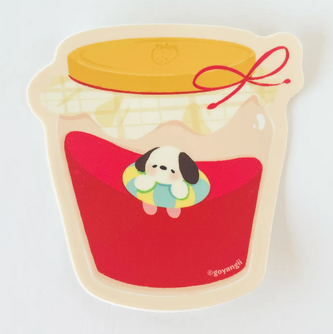 Jam Dog Waterproof Vinyl Sticker