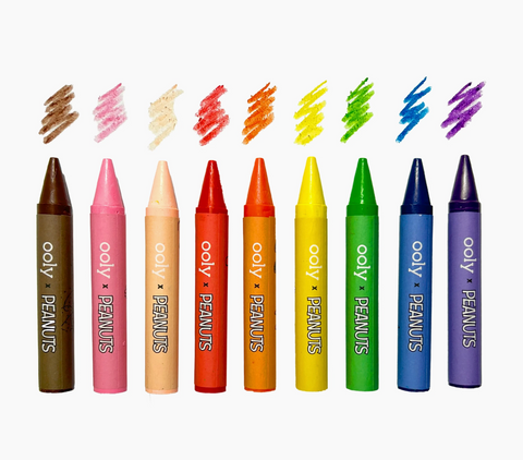 OOLY X Peanuts: Snoopy School Coloring Travel Kit - 9 Crayons