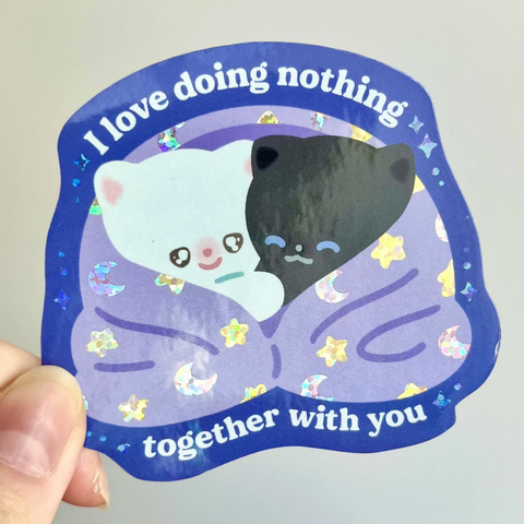 Vinyl Sticker - I Love Doing Nothing Together